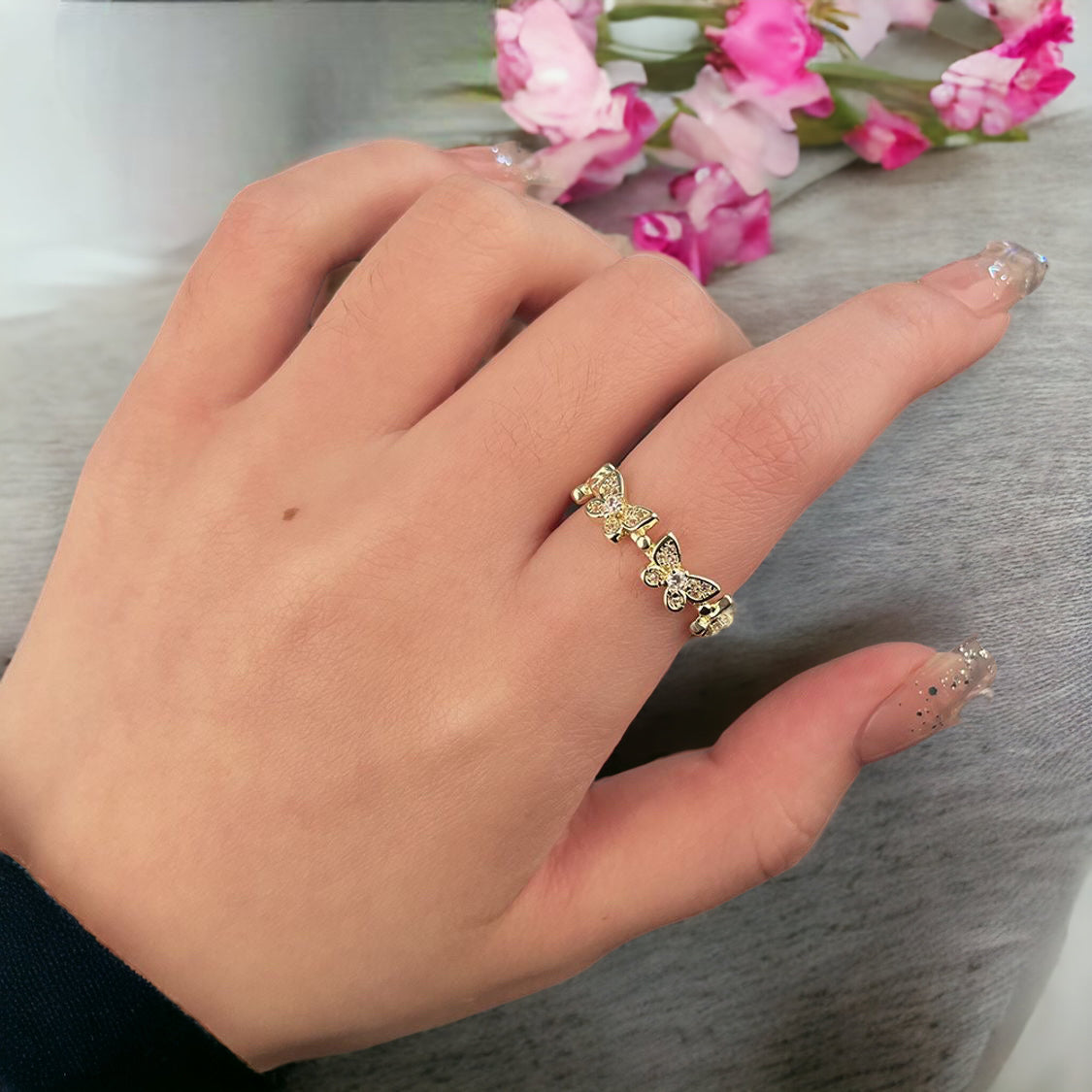 Schmetterling Ring