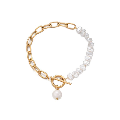 Golden and Pearl Armband